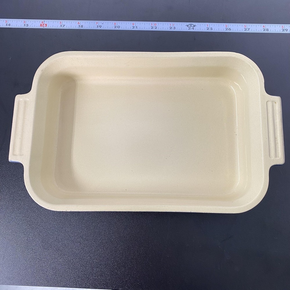Le Creuset Rectangular Baking Dish 10x7x2 Blue Ceramic Pan France‎ Bakeware